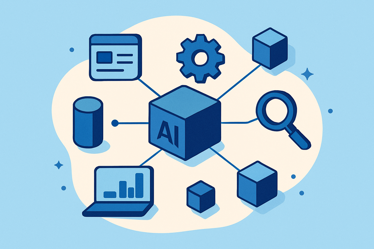 AI sales engineer software tools illustration